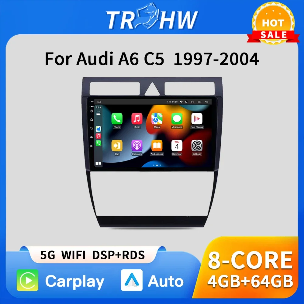 9'' AI Intelligent System 2din Android Car Radio Multimedia Video Player for Audi A6 C5 1997-2004 S6 RS6 GPS Carplay Auto 4G RDS
9'' AI Intelligent System 2din Android Car Radio Multimedia Video Player for Audi A6 C5 1997-2004 S6 RS6 GPS Carplay Auto 4G RDS
