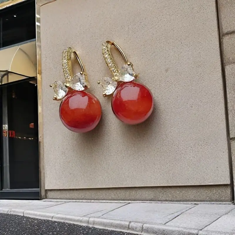 Нефритовые клейкие семена, красные нефритовые бусины, инкрустированные нефритовые серьги, легкие роскошные модные универсальные новые модели для подарка на день рождения мой жене 
Нефритовые клейкие семена, красные нефритовые бусины, инкрустированные нефритовые серьги, легкие роскошные модные универсальные новые модели для подарка на день рождения мой жене