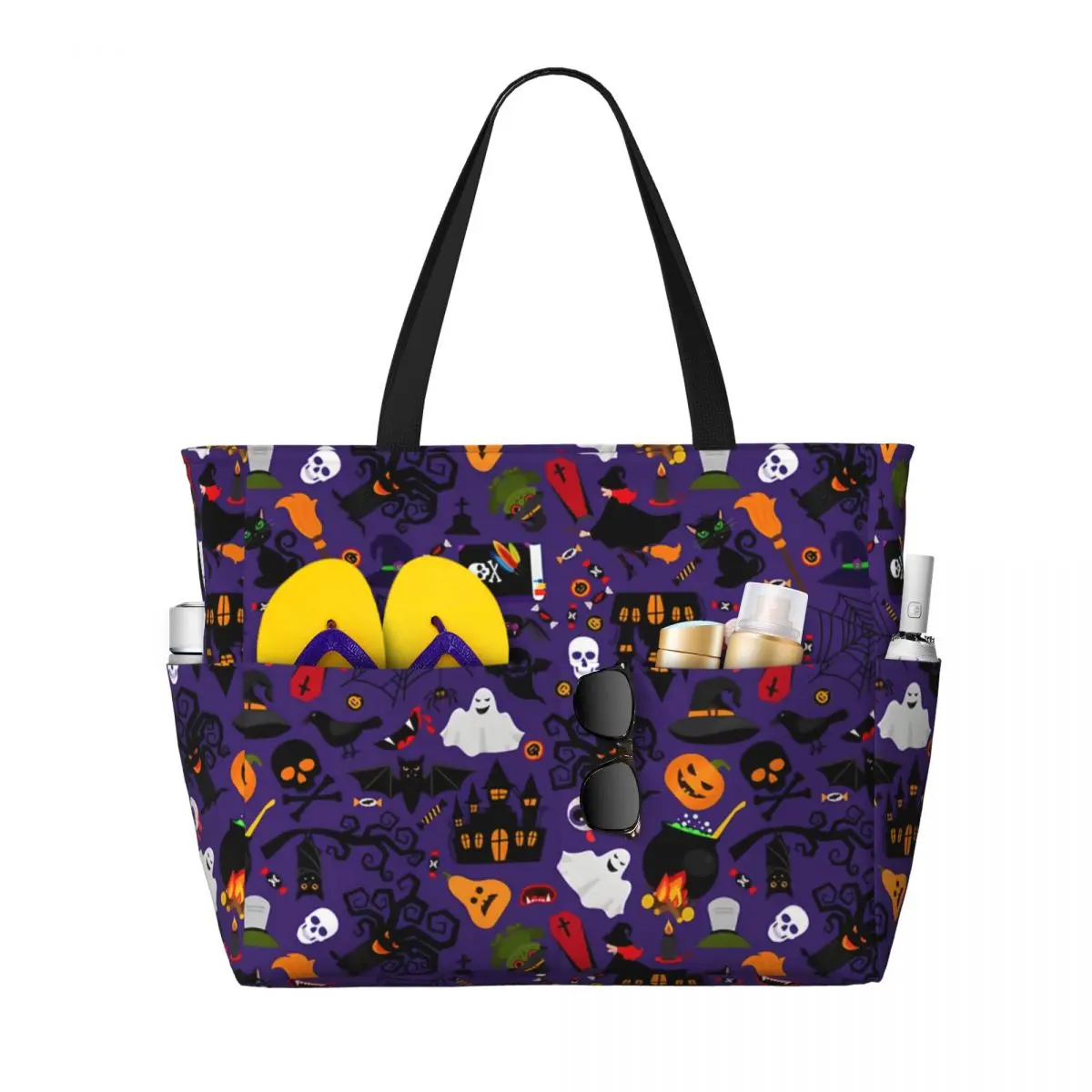 Пользовательские Ведьма Хэллоуин Конфеты Летучая Мышь Черный Кот Пляжная Сумка-тоут для Женщин Большое Отделение Тренажерный Зал Пляжные Дорожные Сумки
Пользовательские Ведьма Хэллоуин Конфеты Летучая Мышь Черный Кот Пляжная Сумка-тоут для Женщин Большое Отделение Тренажерный Зал Пляжные Дорожные Сумки