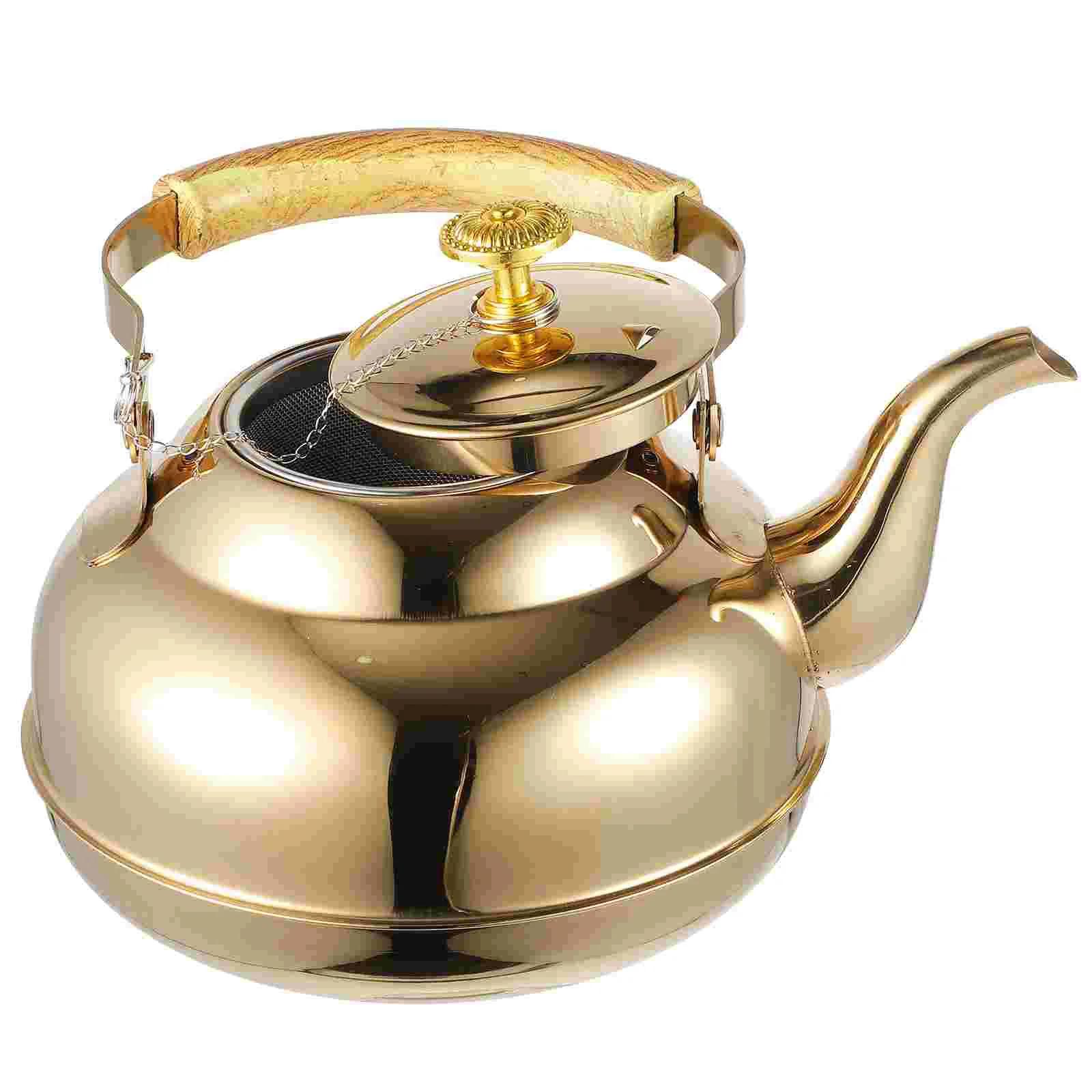 Stainless Steel Teapot Fine Craftsmanship Home Whistle Kitchen Desktop Kettle Water with Handle
Stainless Steel Teapot Fine Craftsmanship Home Whistle Kitchen Desktop Kettle Water with Handle