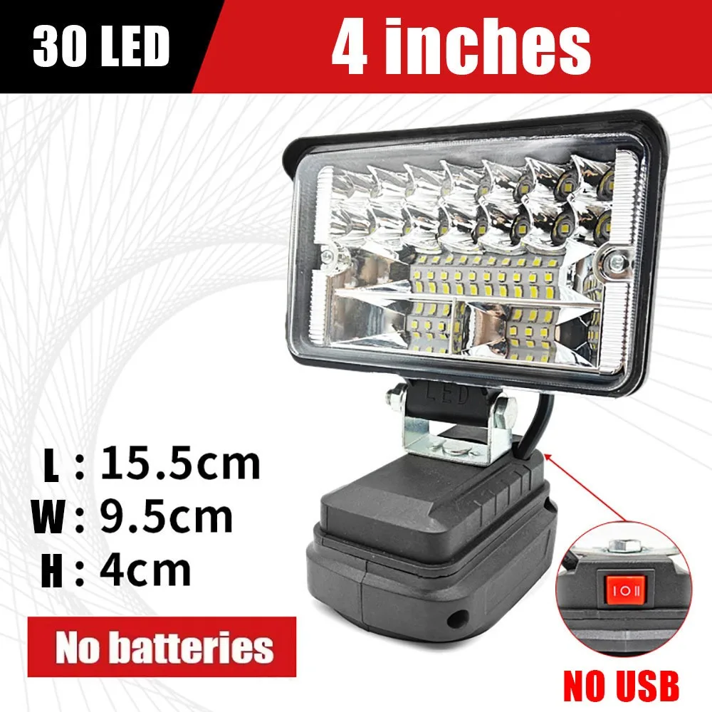 1Pcs Durable 3/4/5/7/8Inch Led Light Portable Cordless Working Spotlights Handheld Fishing Light Fit for Makita 18V Battery
1Pcs Durable 3/4/5/7/8Inch Led Light Portable Cordless Working Spotlights Handheld Fishing Light Fit for Makita 18V Battery