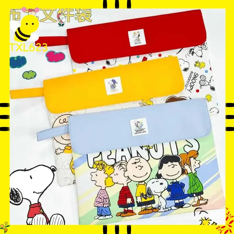 Kawaii Snoopy Fabric A4 File Bag Cartoon Large Capacity Stationery Storage Portable Student Gift Layered Office Organizer
Kawaii Snoopy Fabric A4 File Bag Cartoon Large Capacity Stationery Storage Portable Student Gift Layered Office Organizer