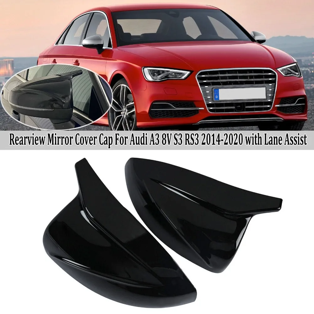 OEM 8V0857527E 8V0857528E 1 Pair Clip-on Black Plastic Side Mirror Covers Caps with Lane Assist Fit for Audi A3 S3 RS3 2014-2029
OEM 8V0857527E 8V0857528E 1 Pair Clip-on Black Plastic Side Mirror Covers Caps with Lane Assist Fit for Audi A3 S3 RS3 2014-2029