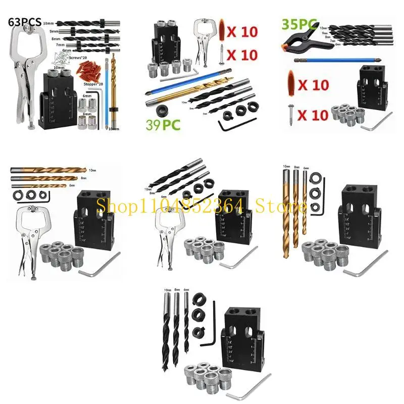 652F Pocket Hole Jig Drill Guide Oblique Hole Locator 15 Degree Drill High Abrasion Resistance Aluminum Alloy
652F Pocket Hole Jig Drill Guide Oblique Hole Locator 15 Degree Drill High Abrasion Resistance Aluminum Alloy