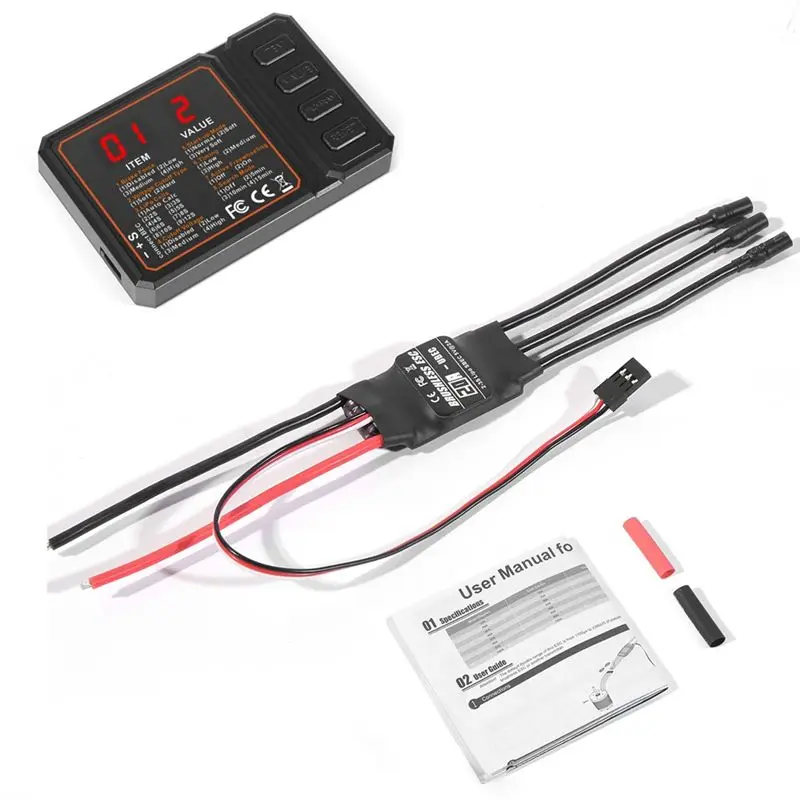 FBIL-20A Brushless ESC 2-3S Lipo Support BEC Output With Programming Card For RC Car Boat Aircraft DIY Parts
FBIL-20A Brushless ESC 2-3S Lipo Support BEC Output With Programming Card For RC Car Boat Aircraft DIY Parts