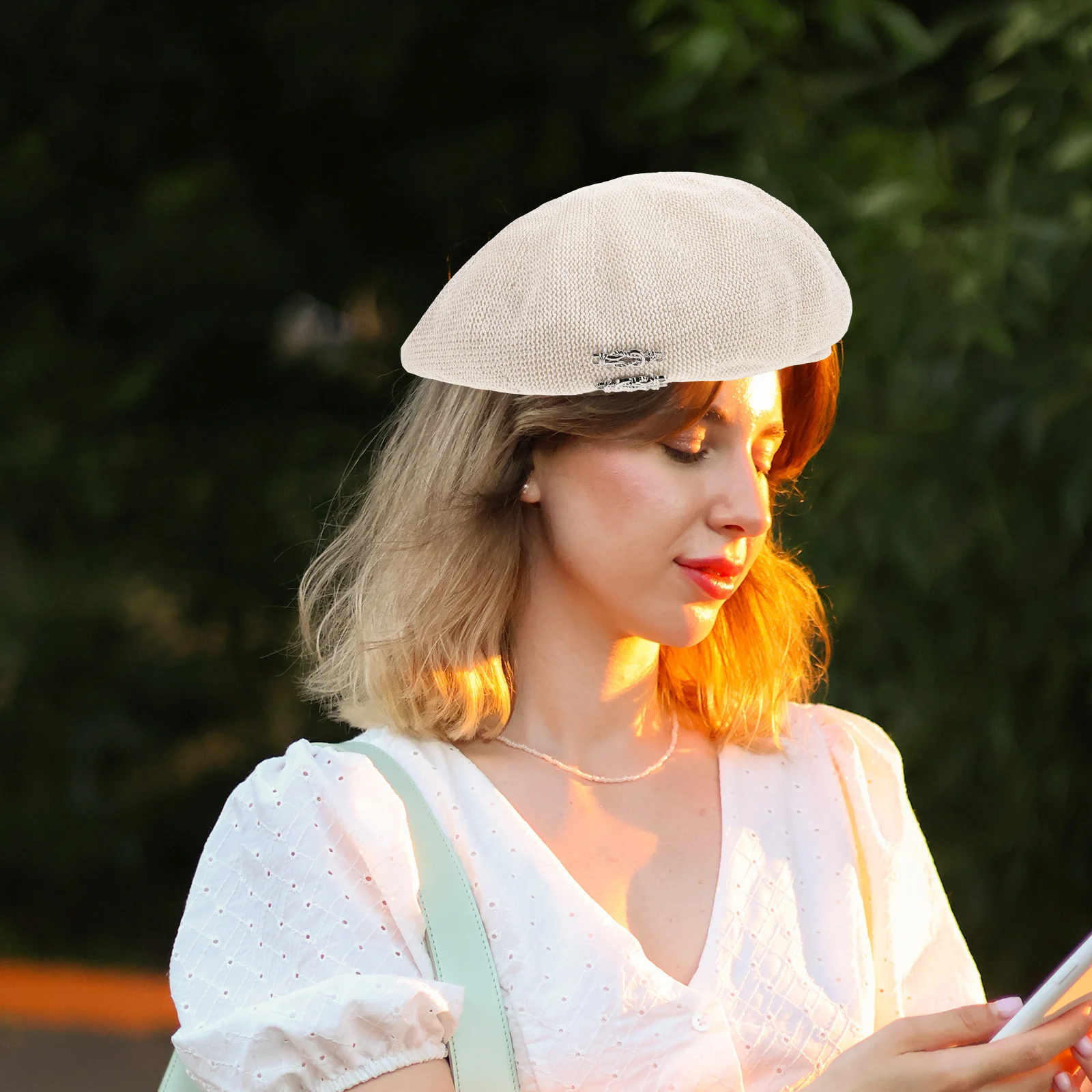 Women Thin Beret Hat Vintage Outdoor Sports Camping Decorative Polyester Beret Stylish Fashionable Beanie Cap
Women Thin Beret Hat Vintage Outdoor Sports Camping Decorative Polyester Beret Stylish Fashionable Beanie Cap