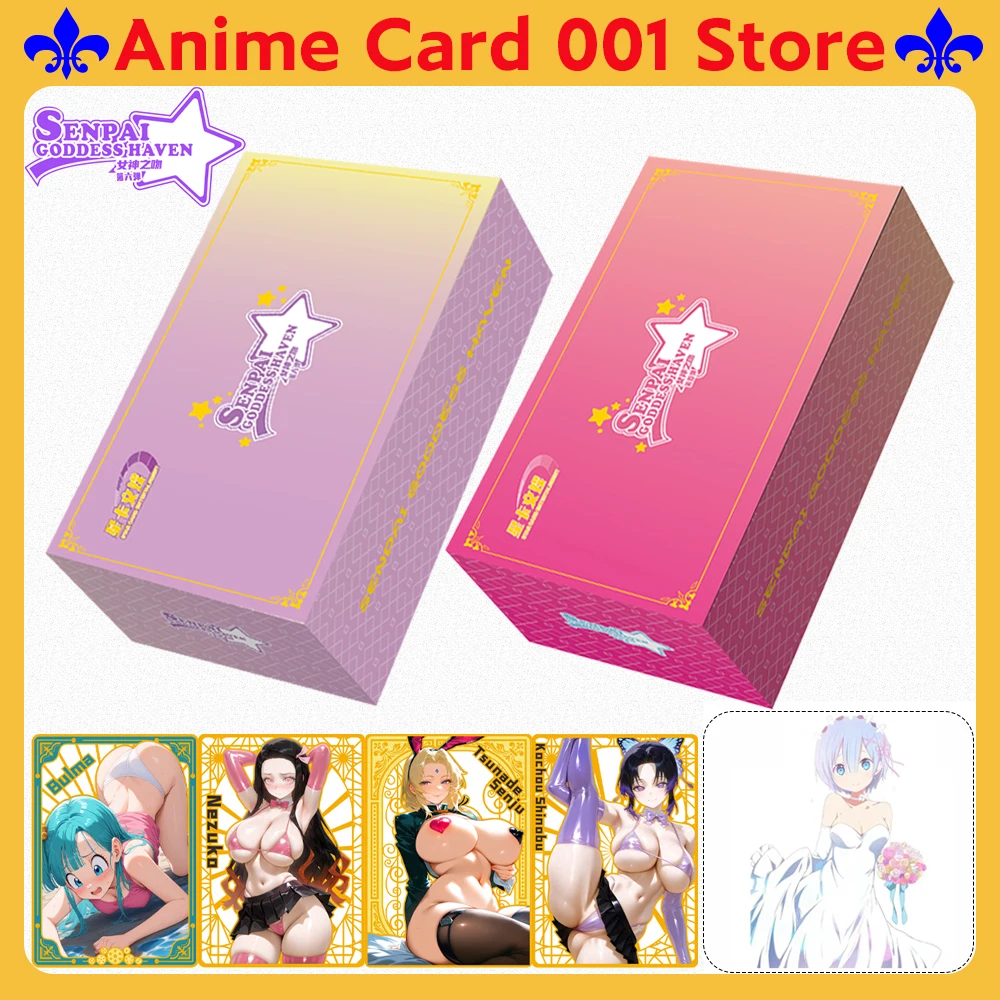 wholesale New Senpai Goddess Haven 6 Card Senpai Goddess Haven 4 Booster Box cute Girl Party Swimsuit Game Anime Collection Card
wholesale New Senpai Goddess Haven 6 Card Senpai Goddess Haven 4 Booster Box cute Girl Party Swimsuit Game Anime Collection Card
