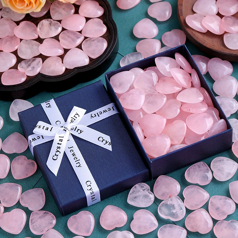 10/20PCS Rose Quartz Heart Natural Crystal Valentines Day Gift Home DIY Decoration Wedding Birthday Party Supply Polished Stone
10/20PCS Rose Quartz Heart Natural Crystal Valentines Day Gift Home DIY Decoration Wedding Birthday Party Supply Polished Stone