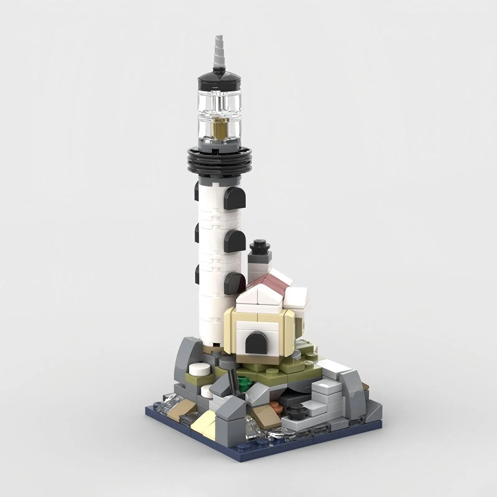 MOC-125439 DIY Educational Building Blocks Set Lighthouse Triangle House Castle Modular Technology Architecture City View
MOC-125439 DIY Educational Building Blocks Set Lighthouse Triangle House Castle Modular Technology Architecture City View