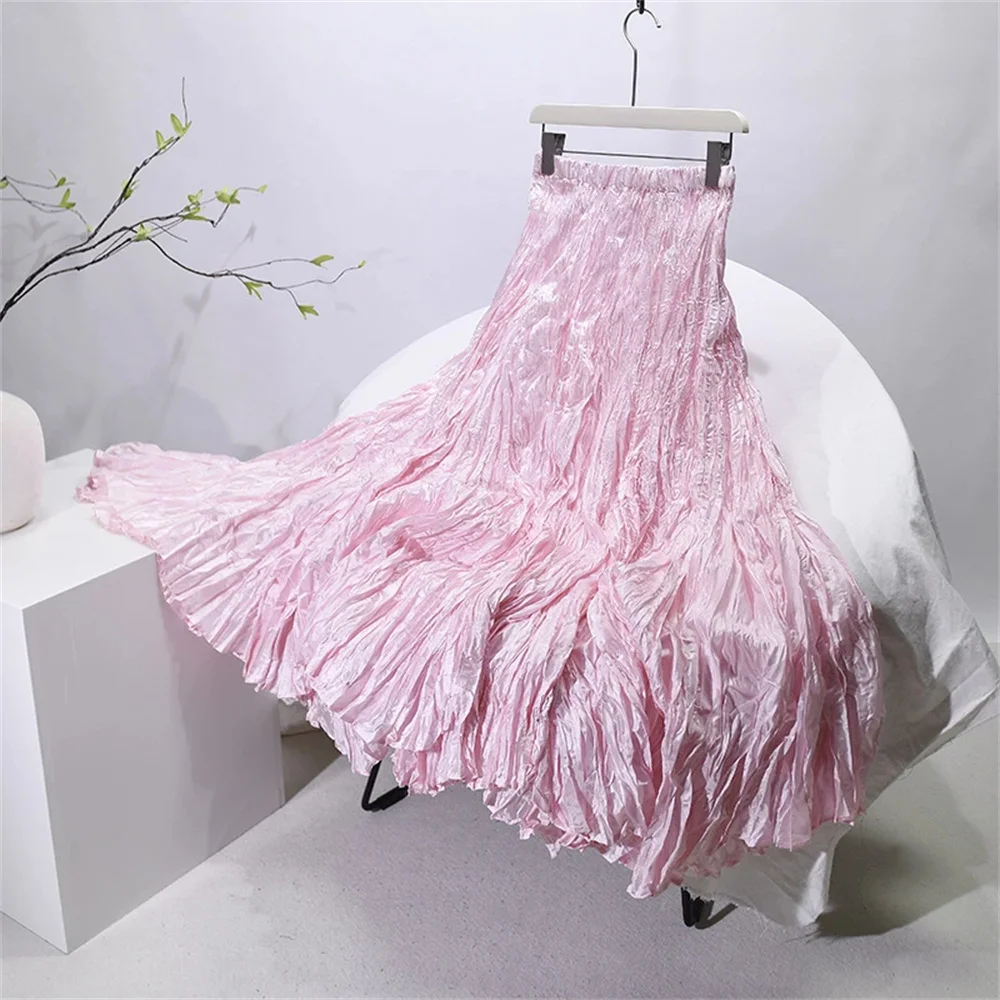 Good Quality Autumn Long Skirts Wide Hem Pleated Design High Waist A-Line Dance Maxi Skirts Women Spring Faldas Femme Streetwear
Good Quality Autumn Long Skirts Wide Hem Pleated Design High Waist A-Line Dance Maxi Skirts Women Spring Faldas Femme Streetwear