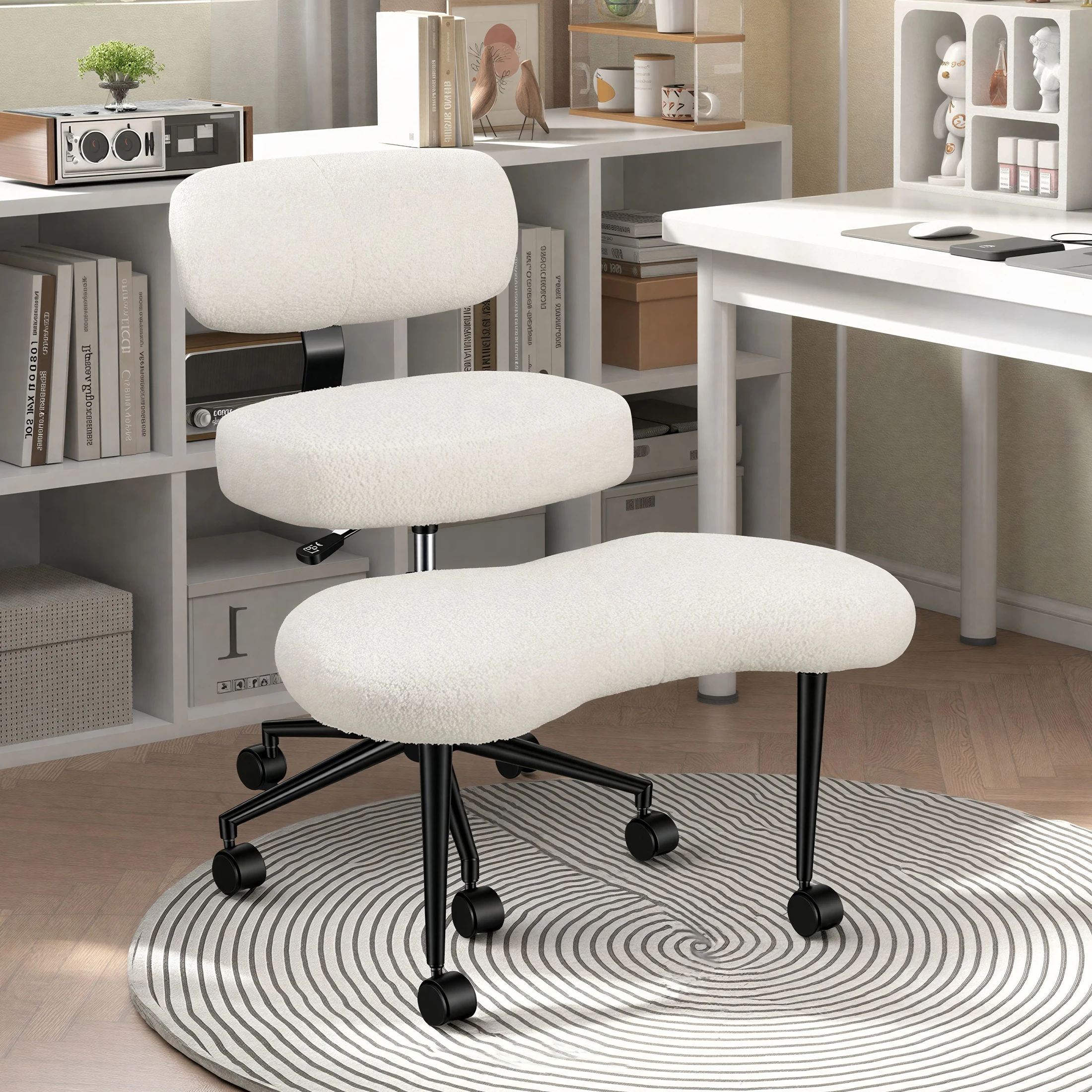 Офисное кресло JHK Teddy Fleece без подлокотников, эргономичное, с поясничной поддержкой, на колесиках, с возможностью различных комбинаций, офисное кресло с функцией вращения
Офисное кресло JHK Teddy Fleece без подлокотников, эргономичное, с поясничной поддержкой, на колесиках, с возможностью различных комбинаций, офисное кресло с функцией вращения