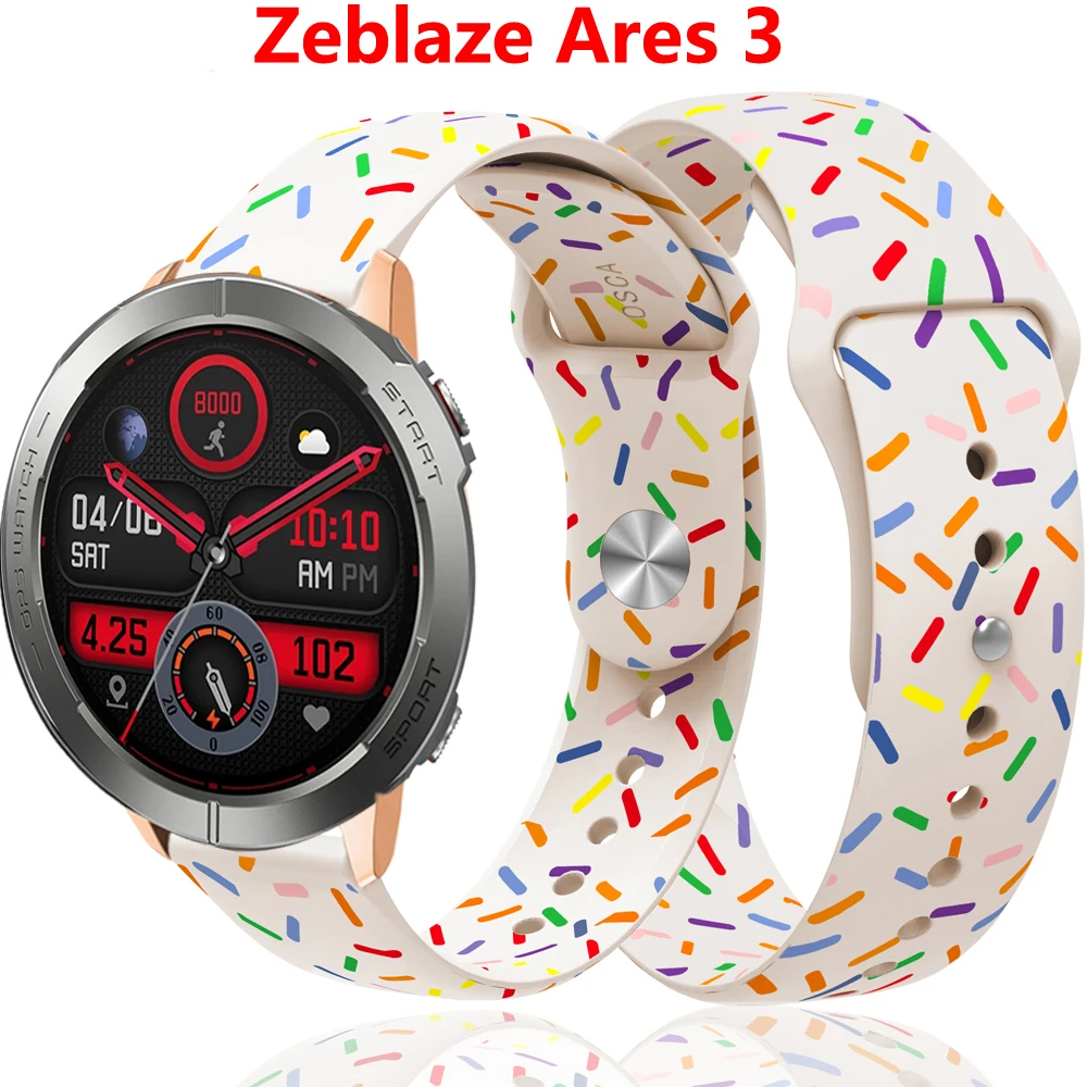 Rainbow Silicone Watch Strap for Zeblaze Ares 3 Pro Stratos 3 2 Wristband Candy Silicone Watch Strap Sports Watchband 22mm
Rainbow Silicone Watch Strap for Zeblaze Ares 3 Pro Stratos 3 2 Wristband Candy Silicone Watch Strap Sports Watchband 22mm