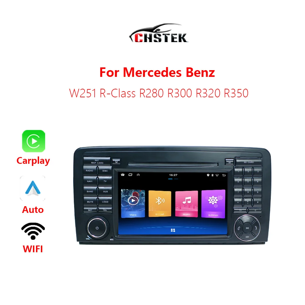 CHSTEK Car Radio Carplay For Mercedes Benz W251 2005-2017 R-Class R500 R350 R300 R320 R280 Navigation Bluetooth WIFI Android 11
CHSTEK Car Radio Carplay For Mercedes Benz W251 2005-2017 R-Class R500 R350 R300 R320 R280 Navigation Bluetooth WIFI Android 11