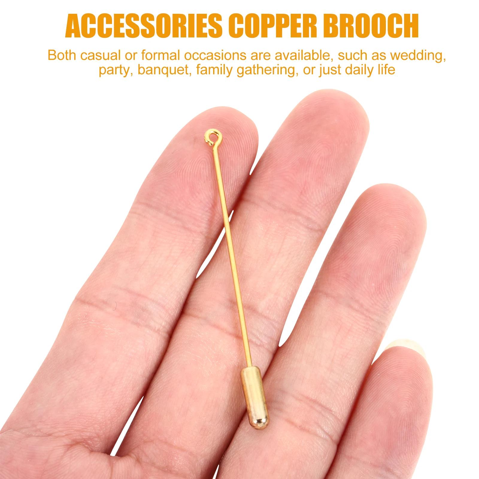 20pcs Copper Brooches Safety Breast Clothing Earring Diy Accessories Durable Handmade Jewelry Pins Long Needles Creative
20pcs Copper Brooches Safety Breast Clothing Earring Diy Accessories Durable Handmade Jewelry Pins Long Needles Creative