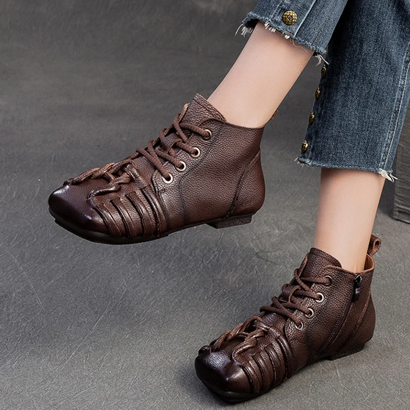 Ankle Boots for Women's Flats Designer Square Toe Shoes 2025 Winter Fashion Loafers Sport Shoes New Brand Cozy Mujer Zapatoas
Ankle Boots for Women's Flats Designer Square Toe Shoes 2025 Winter Fashion Loafers Sport Shoes New Brand Cozy Mujer Zapatoas