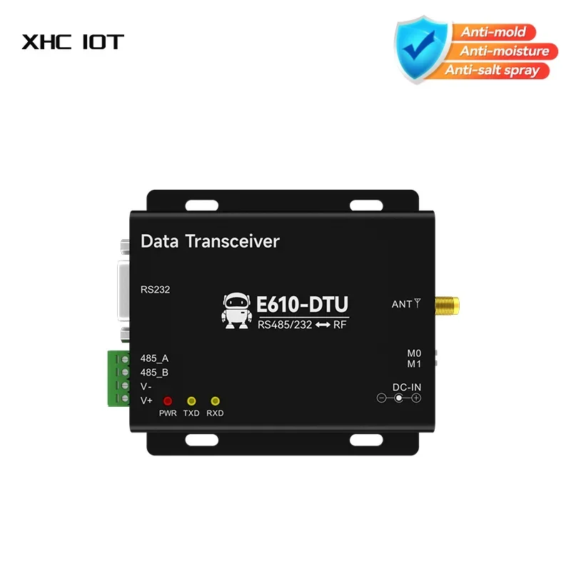 Wireless Digital Radio RS232/RS485 433MHz XHCIOT E610-DTU(433C20) High-Speed Continuous Transmission Low Latency 100mW RSSI
Wireless Digital Radio RS232/RS485 433MHz XHCIOT E610-DTU(433C20) High-Speed Continuous Transmission Low Latency 100mW RSSI
