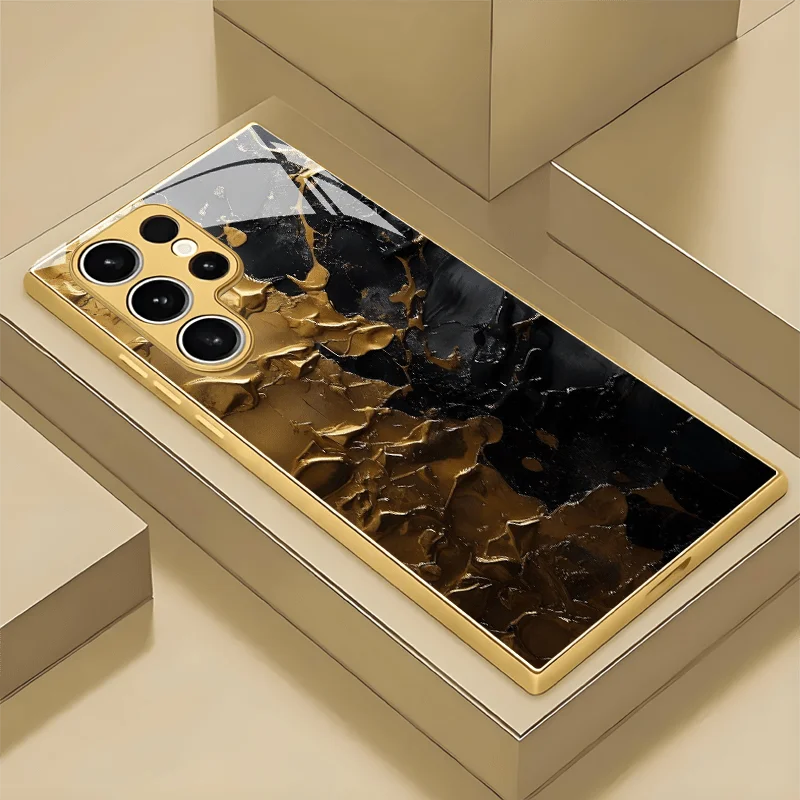 Black gold creative texture pattern simple glass phone case for Samsung Galaxy S26/S25/S24/S23/S22/S21 and other models
Black gold creative texture pattern simple glass phone case for Samsung Galaxy S26/S25/S24/S23/S22/S21 and other models