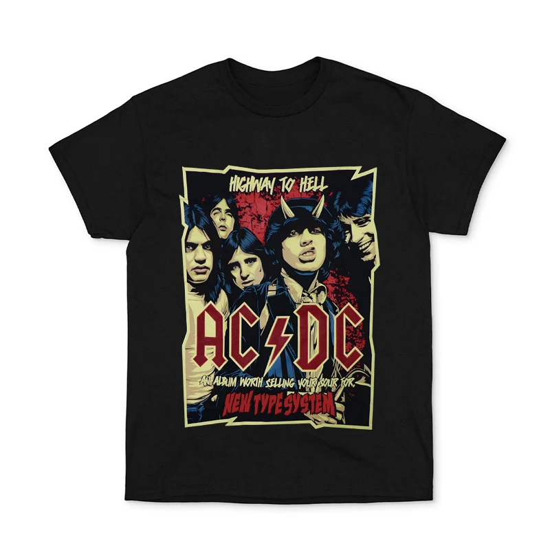 ACDC Short-sleeved T-shirt Vintage Print Old Band ACDC European and American Metal Rock Trend Men's and Women's Clothing T-shirt
ACDC Short-sleeved T-shirt Vintage Print Old Band ACDC European and American Metal Rock Trend Men's and Women's Clothing T-shirt