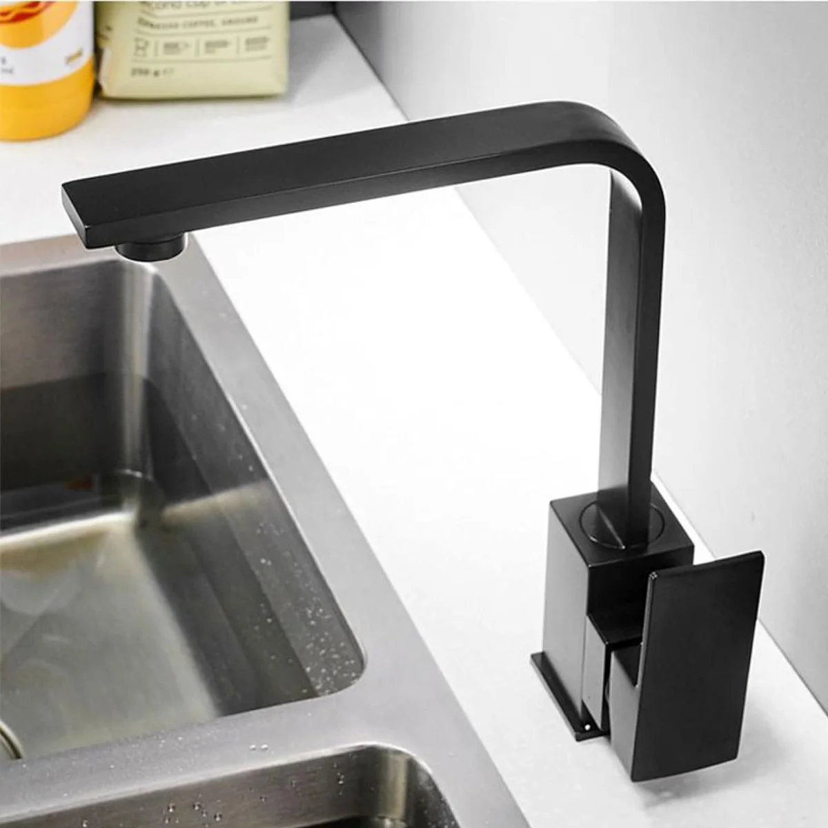 Square Kitchen Faucet, Modern Black Household FaucetDurable and Modern Kitchen Accessories for Sink,Bathroom Accessories
Square Kitchen Faucet, Modern Black Household FaucetDurable and Modern Kitchen Accessories for Sink,Bathroom Accessories