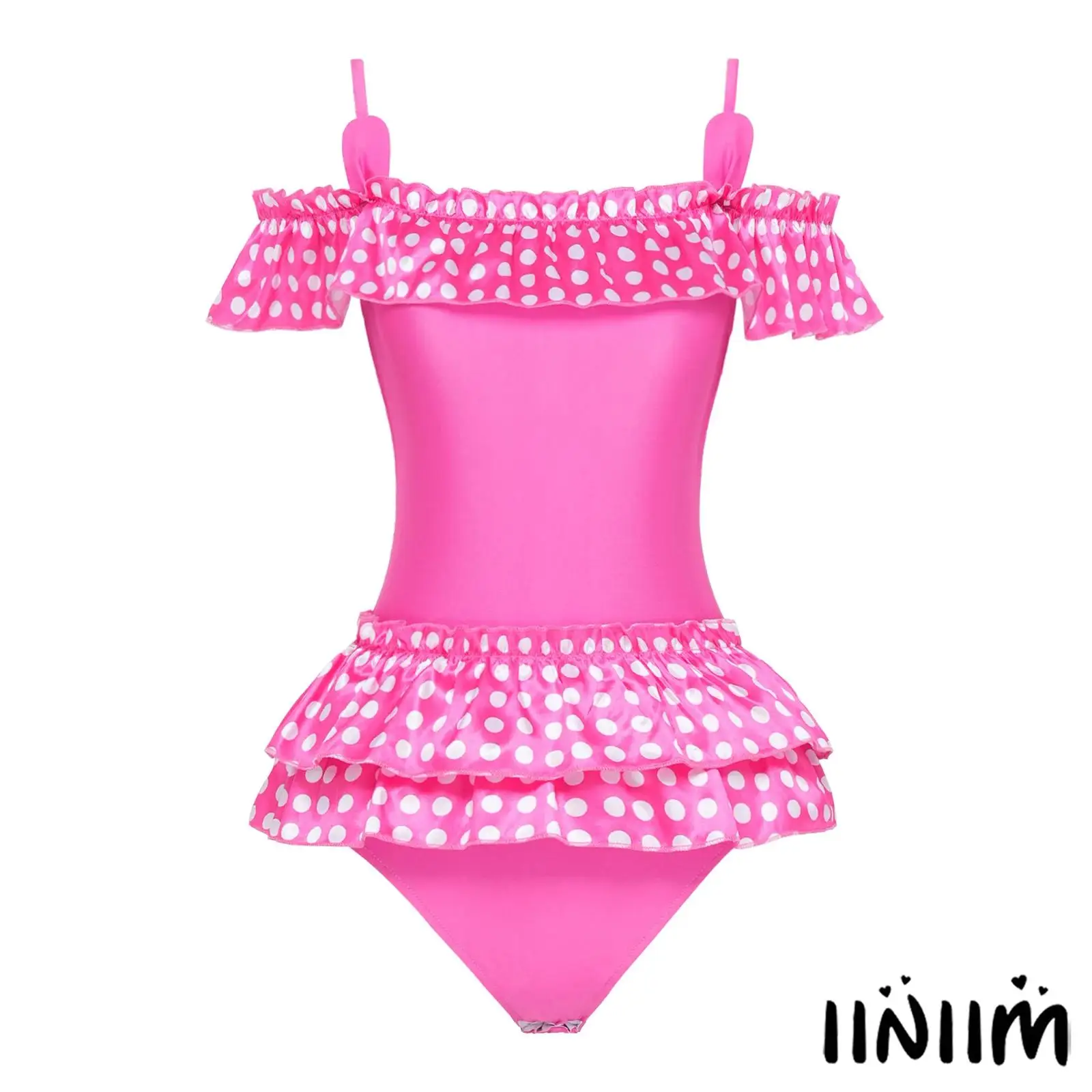 Fashion Women Polka Dot Sleepwear Romper Off Shoulder Satin Tiered Ruffles Button Crotch Bodysuit One Piece Pajamas Leotard
Fashion Women Polka Dot Sleepwear Romper Off Shoulder Satin Tiered Ruffles Button Crotch Bodysuit One Piece Pajamas Leotard