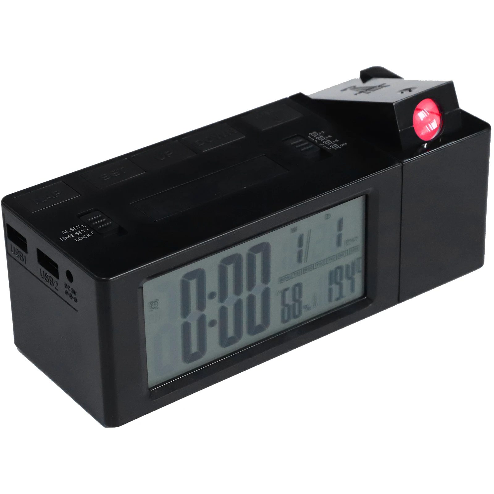 Projection Alarm Clock Bedroom Kids Adjustable Brightness Night Light Silent Dual Projection Electronic Clocks Plastic
Projection Alarm Clock Bedroom Kids Adjustable Brightness Night Light Silent Dual Projection Electronic Clocks Plastic