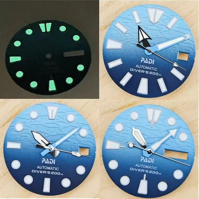 Hot selling 28.5mm NH35 dial Yuanzu 3D abalone modified mechanical watch green night light NH36 dial watch accessories
Hot selling 28.5mm NH35 dial Yuanzu 3D abalone modified mechanical watch green night light NH36 dial watch accessories