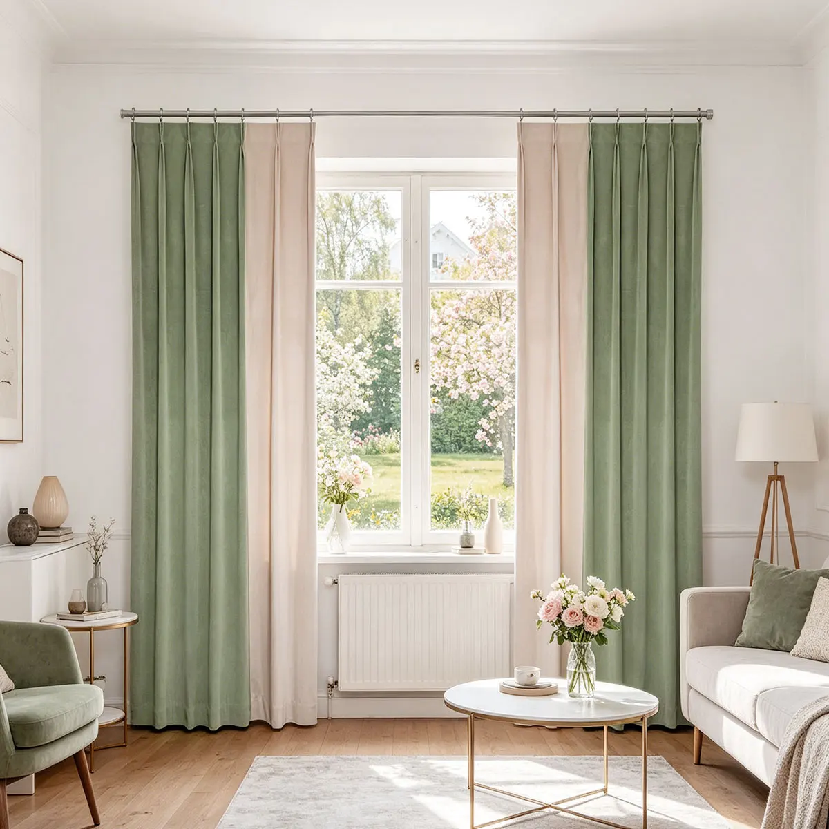 2Pcs Color Block Velvet Curtains, Pinch Pleat Blackout Thermal Insulated Drapes for Living Room Bedroom Nursery
2Pcs Color Block Velvet Curtains, Pinch Pleat Blackout Thermal Insulated Drapes for Living Room Bedroom Nursery