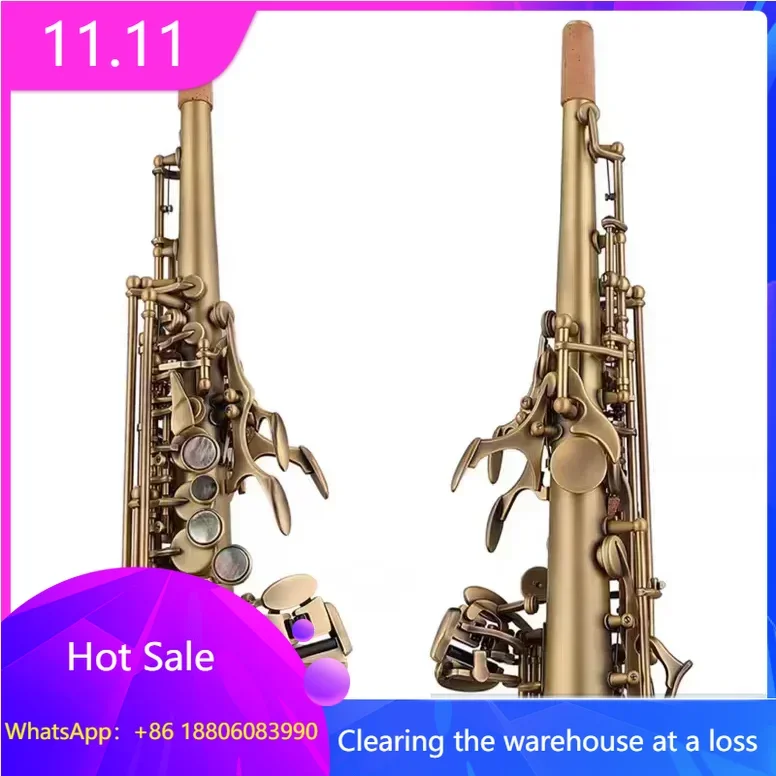 Professional FSS-200BH Beginner's Gold Lacquer Brush Saxophone for Music Lover
Professional FSS-200BH Beginner's Gold Lacquer Brush Saxophone for Music Lover