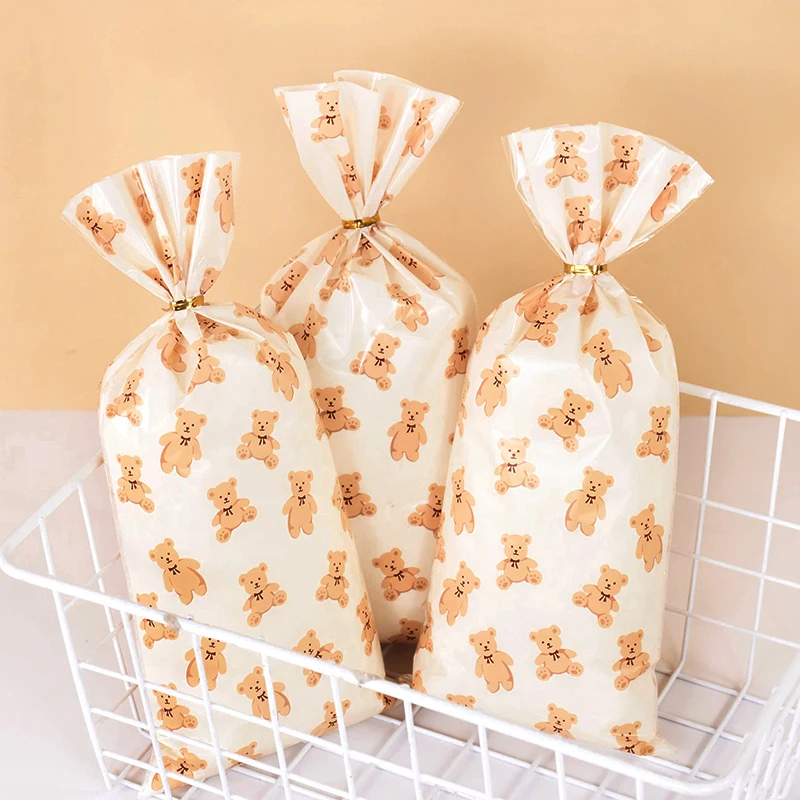 50pcs Cartoon Bear Gift Bags Plastic Candy Biscuit Baking Packaging Bags Wedding Birthday Party Decoration Baby Shower Supplies
50pcs Cartoon Bear Gift Bags Plastic Candy Biscuit Baking Packaging Bags Wedding Birthday Party Decoration Baby Shower Supplies