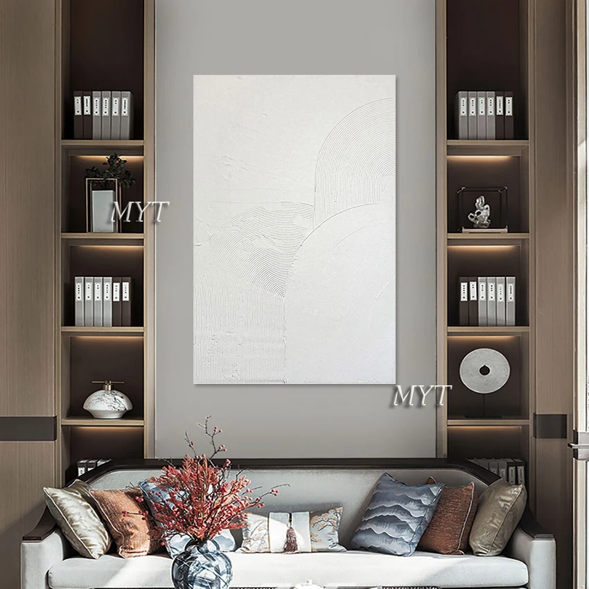Wedding Decoration Unframed 100% Handmade White Color Texture Picture Wall Pictures Abstract Art Quality Oil Painting On Canvas
Wedding Decoration Unframed 100% Handmade White Color Texture Picture Wall Pictures Abstract Art Quality Oil Painting On Canvas