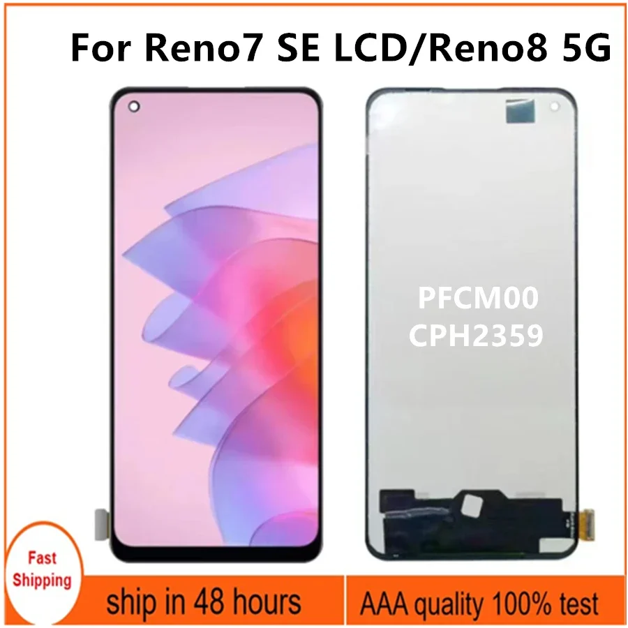 6,43 "TFT ЖК-дисплей для Reno7 SE PFCM00, ЖК-дисплей, сенсорный экран, дигитайзер в сборе, ремонт для OPPO Reno8 5G CPH2359 LCD
6,43 "TFT ЖК-дисплей для Reno7 SE PFCM00, ЖК-дисплей, сенсорный экран, дигитайзер в сборе, ремонт для OPPO Reno8 5G CPH2359 LCD