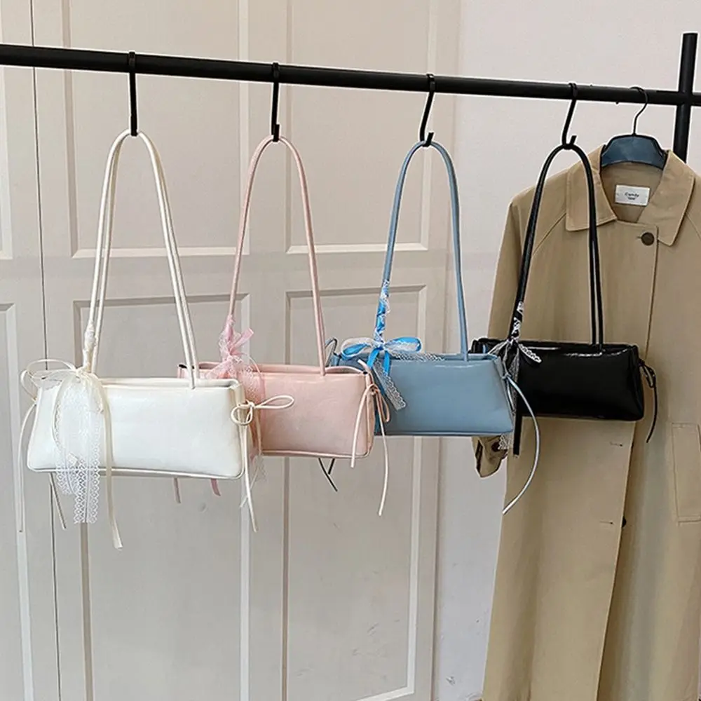 Trendy Multicolor Shoulder Bag PU Leather Bowknot Underarm Bag with Lace Ribbon Large Capacity Ladies Clutch Work
Trendy Multicolor Shoulder Bag PU Leather Bowknot Underarm Bag with Lace Ribbon Large Capacity Ladies Clutch Work