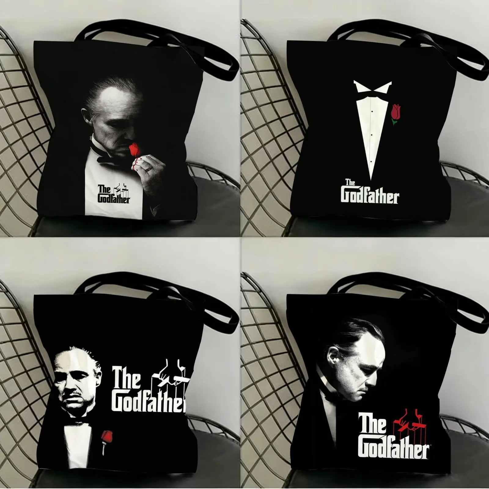 Film The G-Godfather Storage Bags Canvas Double-Sided Print Fashion Shoulder Tote Shopping Bag Gift Eco Handbags
Film The G-Godfather Storage Bags Canvas Double-Sided Print Fashion Shoulder Tote Shopping Bag Gift Eco Handbags