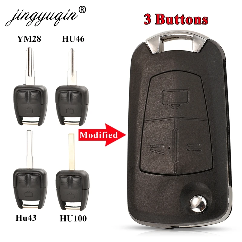 jingyuqin Remote Modified Flip Car Key Shell For Opel VAUXHALL Vectra Astra Zafira 3Buttons HU100/HU43/Hu46/YM28 Fob Case
jingyuqin Remote Modified Flip Car Key Shell For Opel VAUXHALL Vectra Astra Zafira 3Buttons HU100/HU43/Hu46/YM28 Fob Case