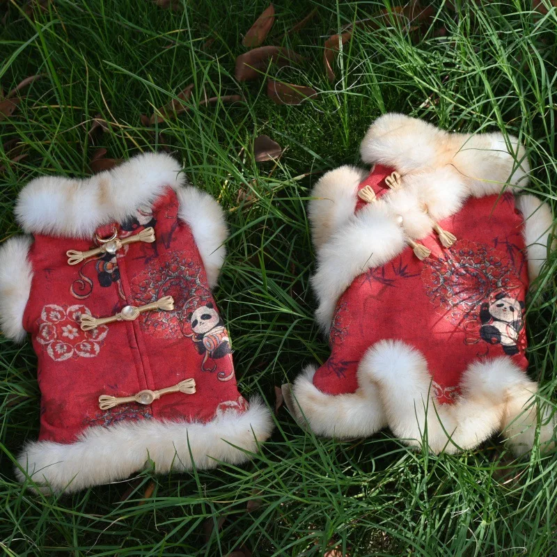 Dog Tang Suits, Winter Fleece Warm Pet Clothes, Festive Teddy, Pomeranian, Corgi and Small and Medium-sized Dog Clothing
Dog Tang Suits, Winter Fleece Warm Pet Clothes, Festive Teddy, Pomeranian, Corgi and Small and Medium-sized Dog Clothing