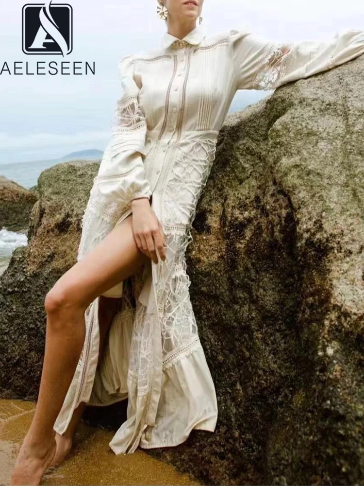 Женское длинное платье AELESEEN, плиссированное платье с отложным воротником и сетчатым поясом с вышивкой, весна-осень 2019
Женское длинное платье AELESEEN, плиссированное платье с отложным воротником и сетчатым поясом с вышивкой, весна-осень 2019