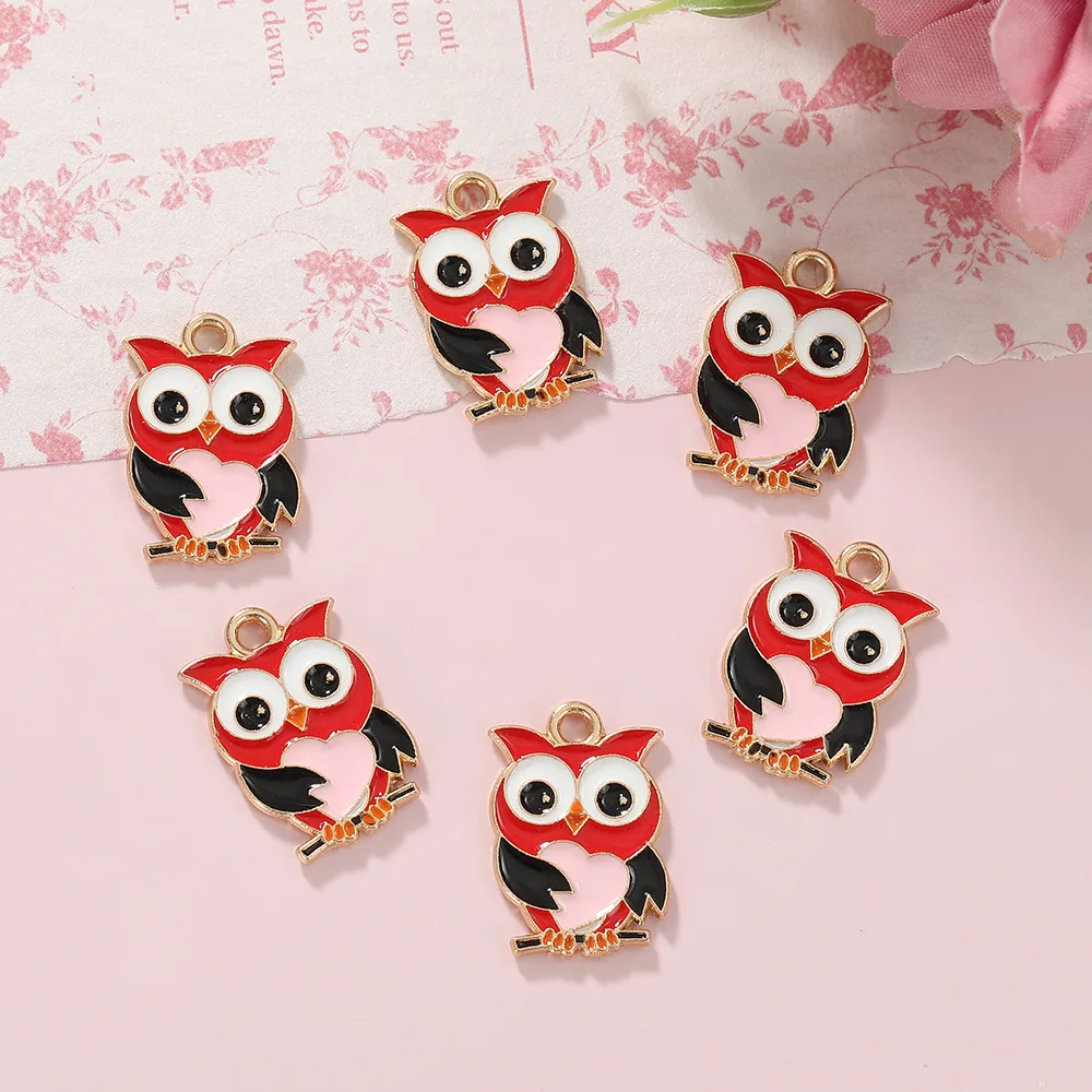 10pcs/lot Cartoon DIY Alloy Accessories Owl Creative Animal Ornaments Charms Pendants for Bracelets Jewelry Accessories
10pcs/lot Cartoon DIY Alloy Accessories Owl Creative Animal Ornaments Charms Pendants for Bracelets Jewelry Accessories