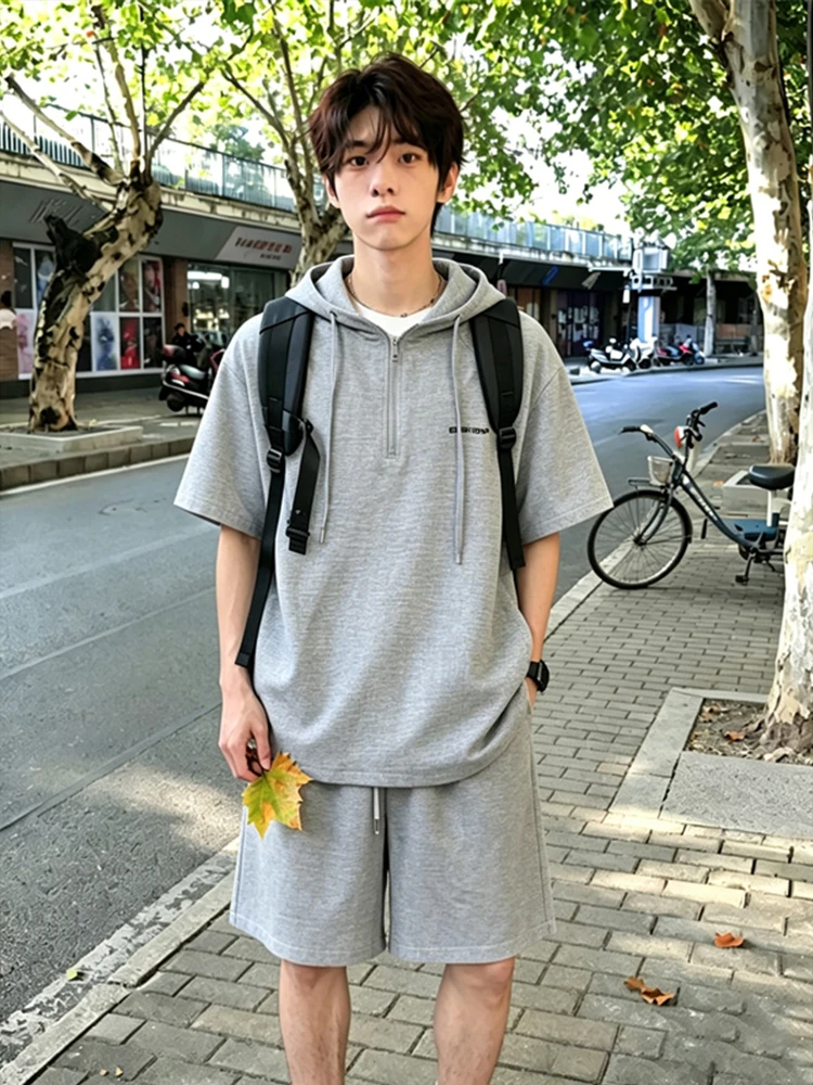 Cool Stylish Men's Summer Casual Fashion Sporty Short Sleeve Shorts Set Trendy Teenage Clothing Lightweight Simulated Linen
Cool Stylish Men's Summer Casual Fashion Sporty Short Sleeve Shorts Set Trendy Teenage Clothing Lightweight Simulated Linen
