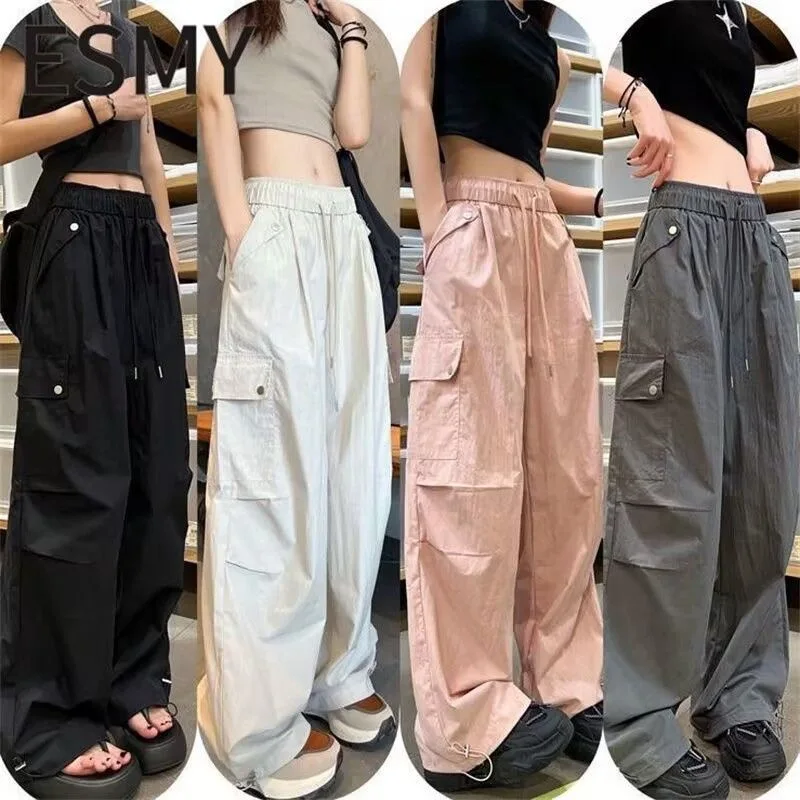 Women's American style quick-drying work pants for summer, thin 2025 new loose casual parachute dopamine paratrooper pants
Women's American style quick-drying work pants for summer, thin 2025 new loose casual parachute dopamine paratrooper pants