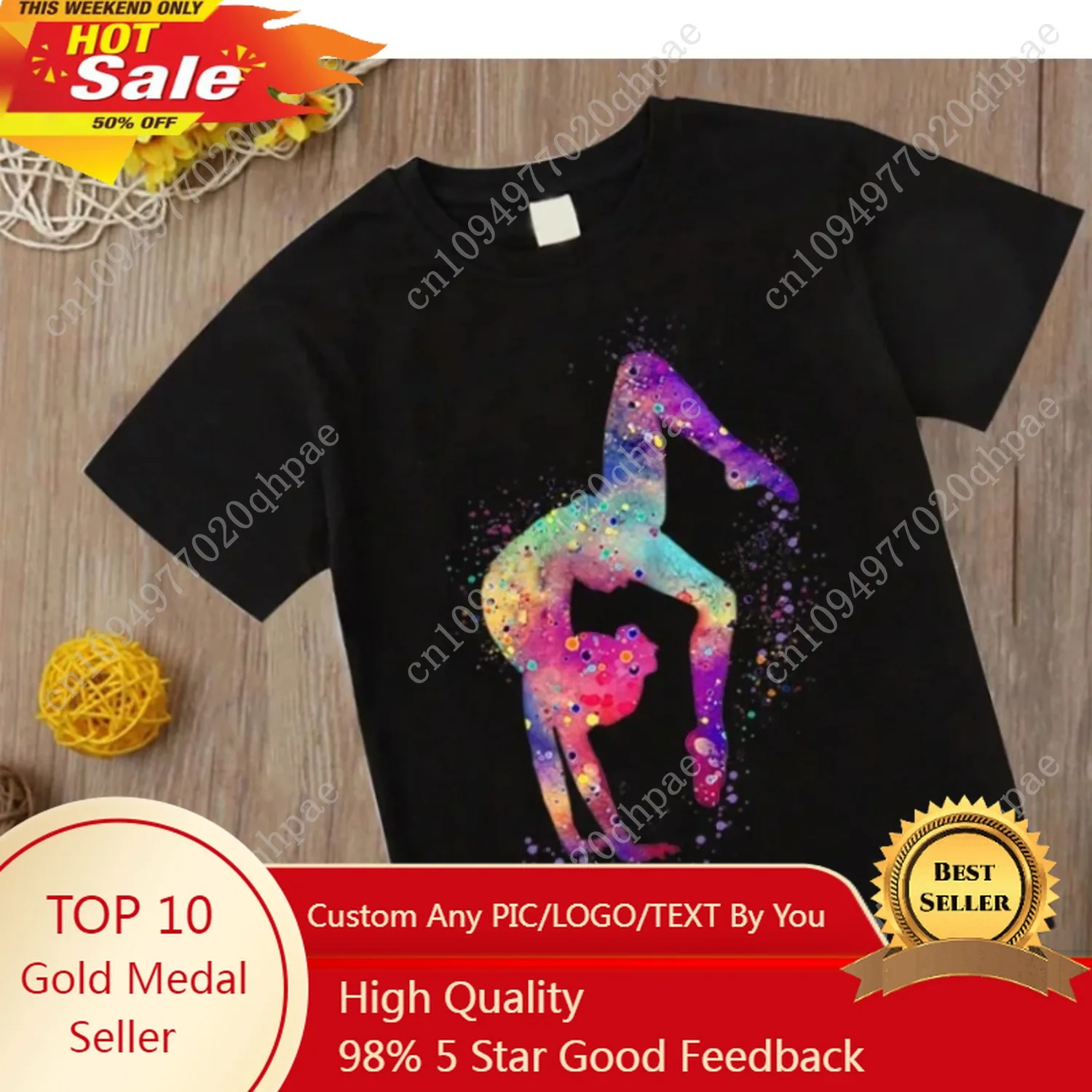Watercolor Gymnastic Girl Print CuteChildren's T-Shirts Kids Black Tshirt GYM Excercise Sport Lover Birthday Gift Custom T Shirt
Watercolor Gymnastic Girl Print CuteChildren's T-Shirts Kids Black Tshirt GYM Excercise Sport Lover Birthday Gift Custom T Shirt