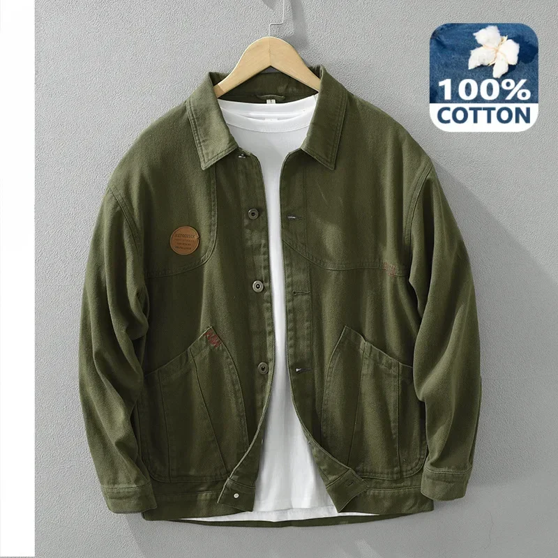 2024 Spring New Loose Cargo 100% Cotton Jackets for Men Clothing Casual Big Pocket Streetwear Men CM6978
2024 Spring New Loose Cargo 100% Cotton Jackets for Men Clothing Casual Big Pocket Streetwear Men CM6978