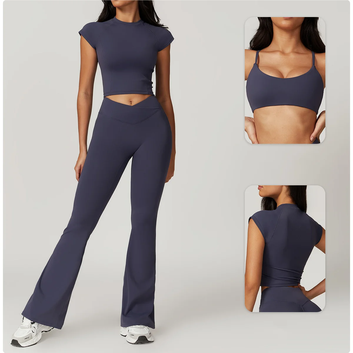 Seamless Yoga Set Sports Fitness High Waist Hip-lifting Backless Quick-drying Bra Suit Workout Clothes Gym Shorts Sets for Women
Seamless Yoga Set Sports Fitness High Waist Hip-lifting Backless Quick-drying Bra Suit Workout Clothes Gym Shorts Sets for Women