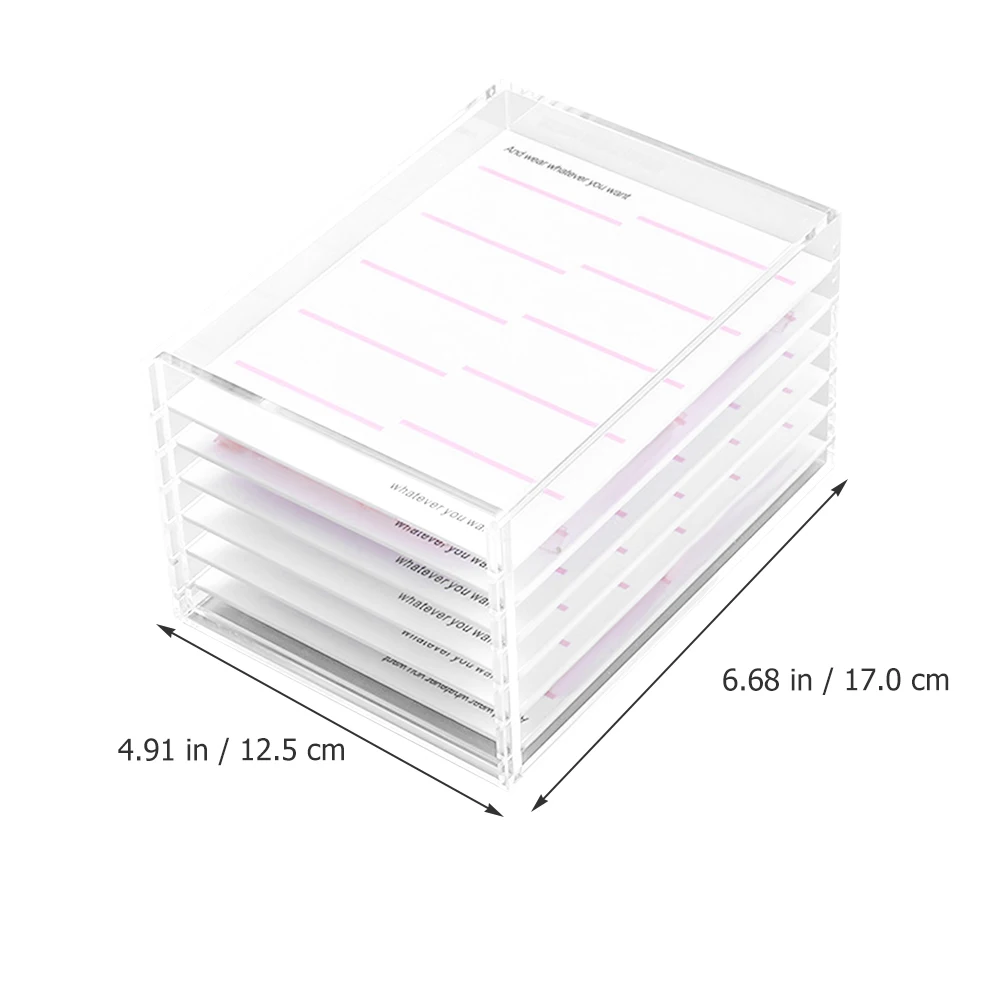Nail Art Storage Box Clear Acrylic Organizer For Fake Nails With Six-Layer Drawers Portable Manicure Display Case Nail
Nail Art Storage Box Clear Acrylic Organizer For Fake Nails With Six-Layer Drawers Portable Manicure Display Case Nail