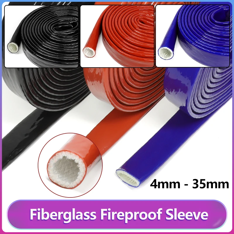 High Temperature Resistant 4mm - 35mm Silicone Fiberglass Tube Fire Retardant Casing Pipe Thicken Insulation Cable Sheath Sleeve
High Temperature Resistant 4mm - 35mm Silicone Fiberglass Tube Fire Retardant Casing Pipe Thicken Insulation Cable Sheath Sleeve