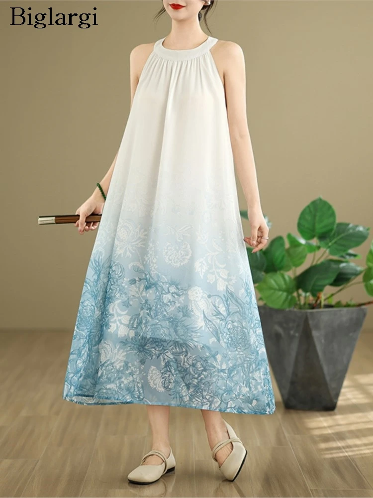 Oversized Summer Sleeveless Dress Women Flower Floral Print Fashion Ladies A-Line Dresses Ruffle Pleated Loose Woman Dress
Oversized Summer Sleeveless Dress Women Flower Floral Print Fashion Ladies A-Line Dresses Ruffle Pleated Loose Woman Dress