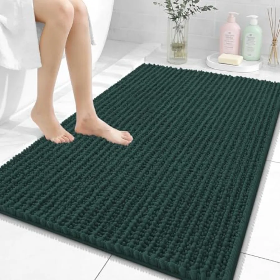 Bathroom Rug Mat 40x32 Thick Soft and Absorbent Chenille Bath Mat Non-Slip Rubber Backing Machine Washable Quick Dry Bath Rugs
Bathroom Rug Mat 40x32 Thick Soft and Absorbent Chenille Bath Mat Non-Slip Rubber Backing Machine Washable Quick Dry Bath Rugs
