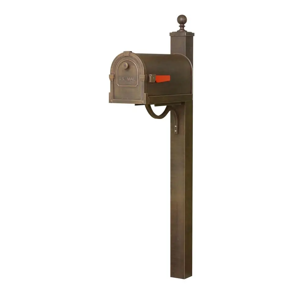 Lite Savannah Curbside Mailbox with Springfield Post Copper Aluminum Mailbox with Direct Burial Post SCS1014SPK710CP
Lite Savannah Curbside Mailbox with Springfield Post Copper Aluminum Mailbox with Direct Burial Post SCS1014SPK710CP