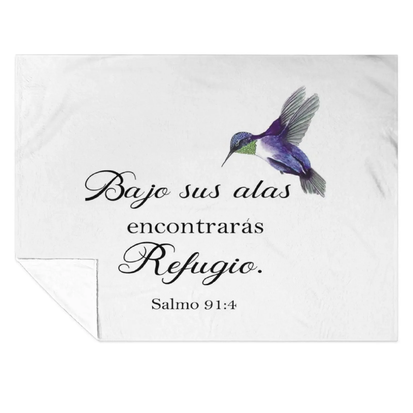 Bajo sus alas encontraras refugio Spanish bible verse Salmo 91 Throw Blanket Soft Big Thins Kid'S wednesday Blankets
Bajo sus alas encontraras refugio Spanish bible verse Salmo 91 Throw Blanket Soft Big Thins Kid'S wednesday Blankets