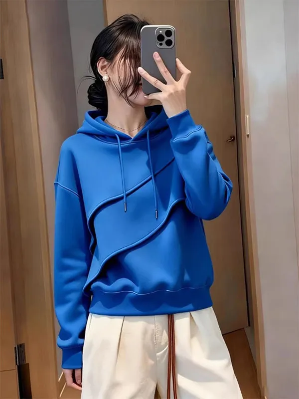 plus Size Women's Hoodie Long Sleeve Loose Blue Versatile Spring Lazy Style Comfortable Casual Fashion Ladies Sweatshirt
plus Size Women's Hoodie Long Sleeve Loose Blue Versatile Spring Lazy Style Comfortable Casual Fashion Ladies Sweatshirt