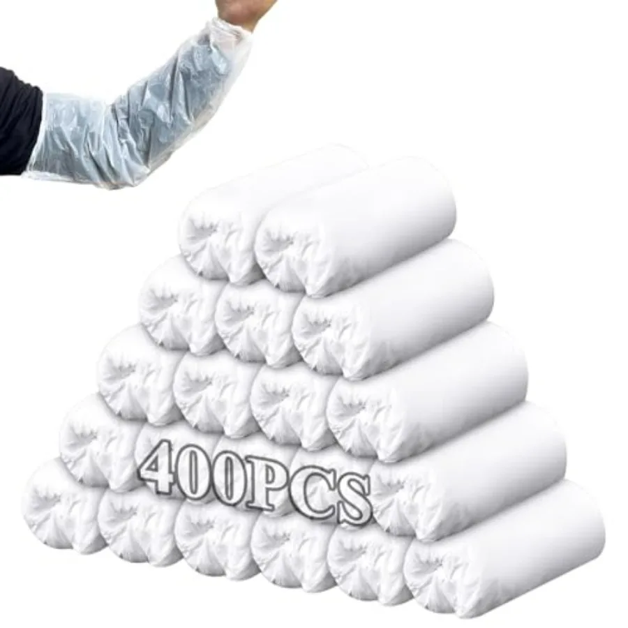 400 PCS 16 In Plastic Protective Arm Sleeves Disposable Oversleeves Covers Plastic Sleeve Protectors for Arms Painting Cleaning
400 PCS 16 In Plastic Protective Arm Sleeves Disposable Oversleeves Covers Plastic Sleeve Protectors for Arms Painting Cleaning